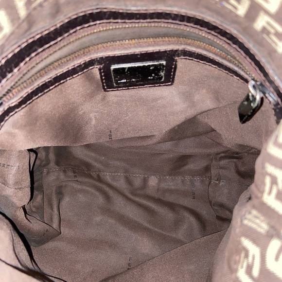 Fendi GUC Zucca Canvas Shoulder/Crossbody Bag w/Leather Trim - Picture 8 of 13